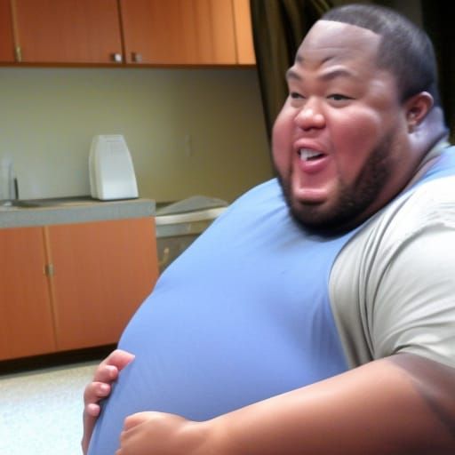 Humorous Goofy Cartoon Man Portrait