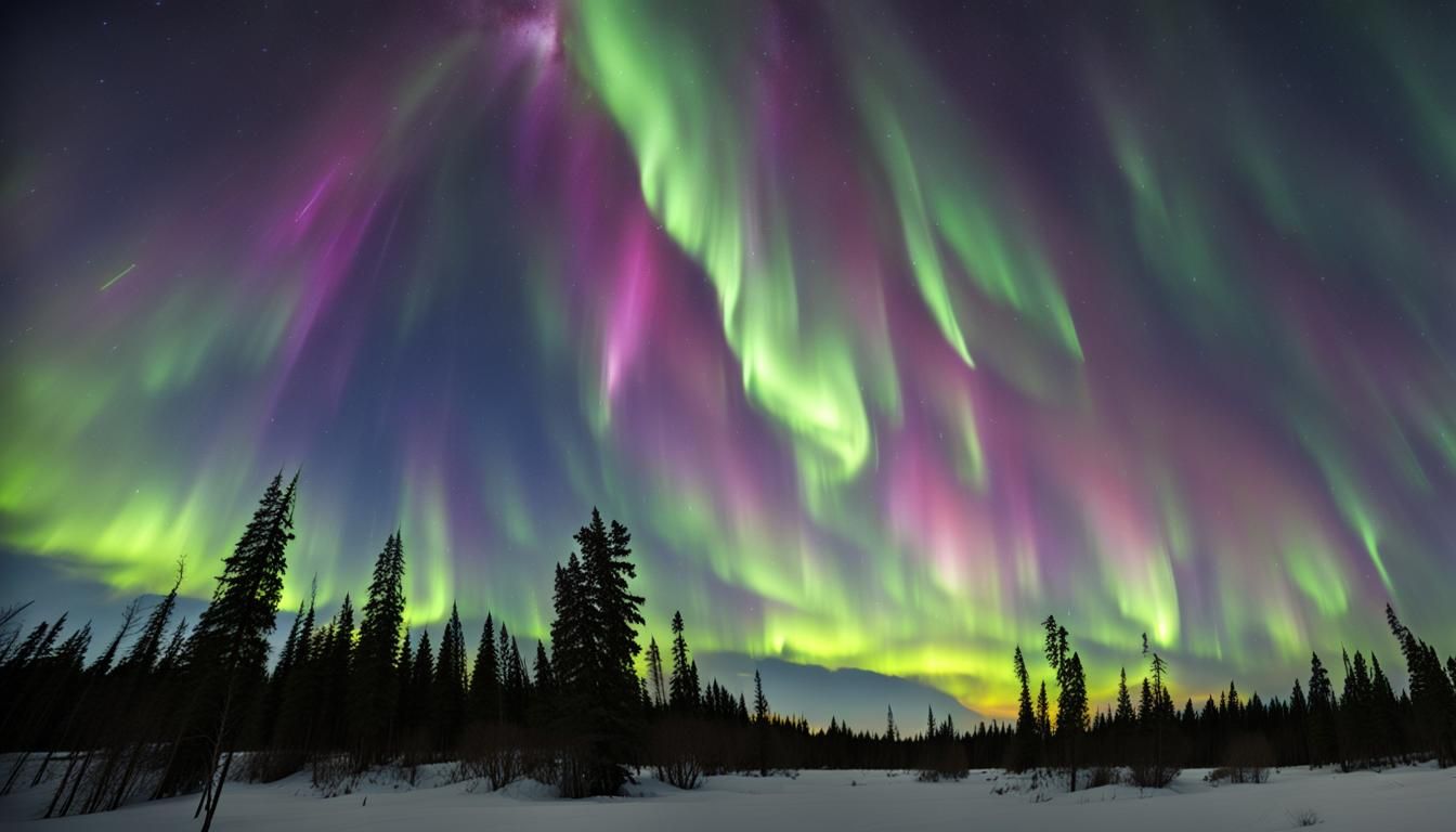 Vibrant Aurora Borealis Lights the Night Sky