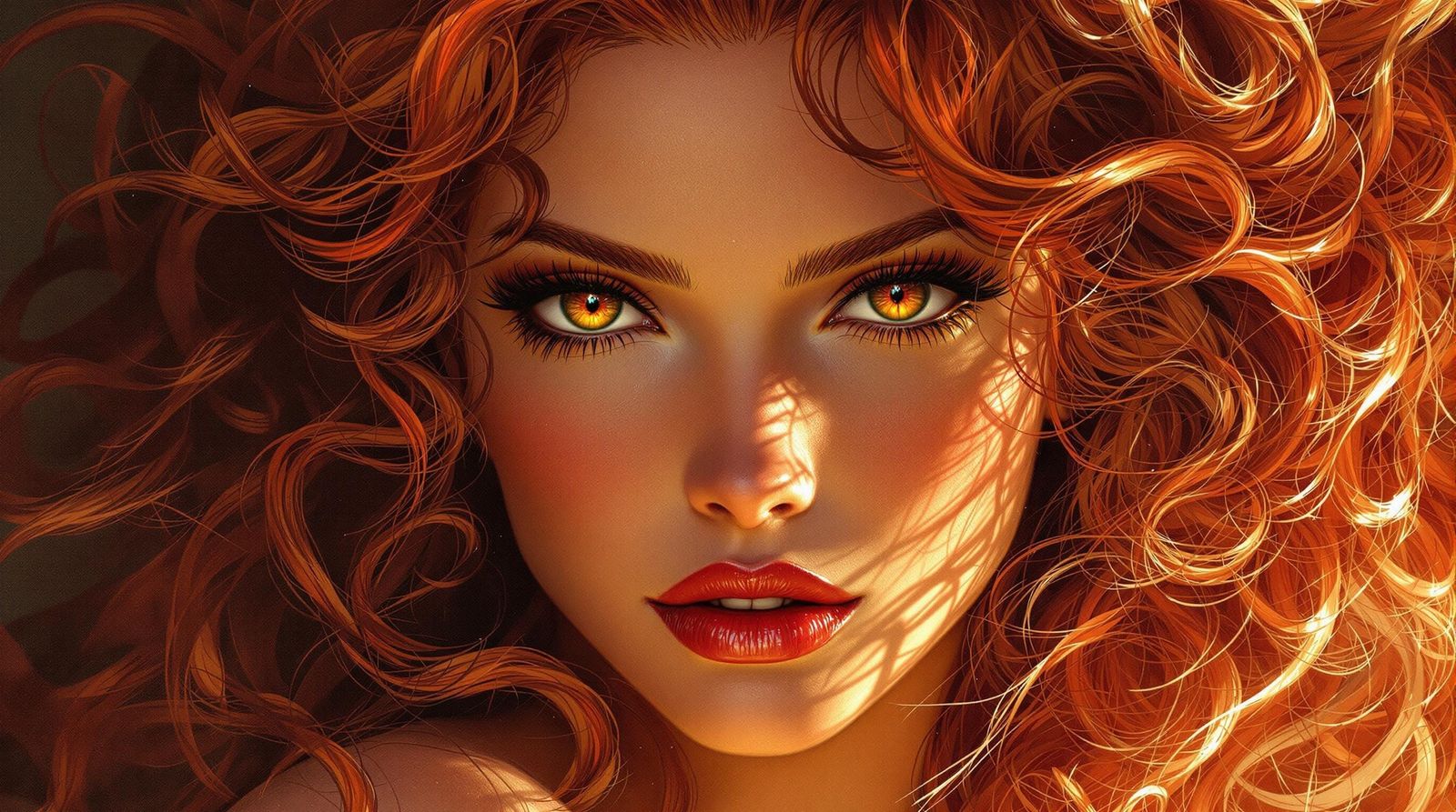 Hyperrealistic Portrait of a Redheaded Dragon Slayer