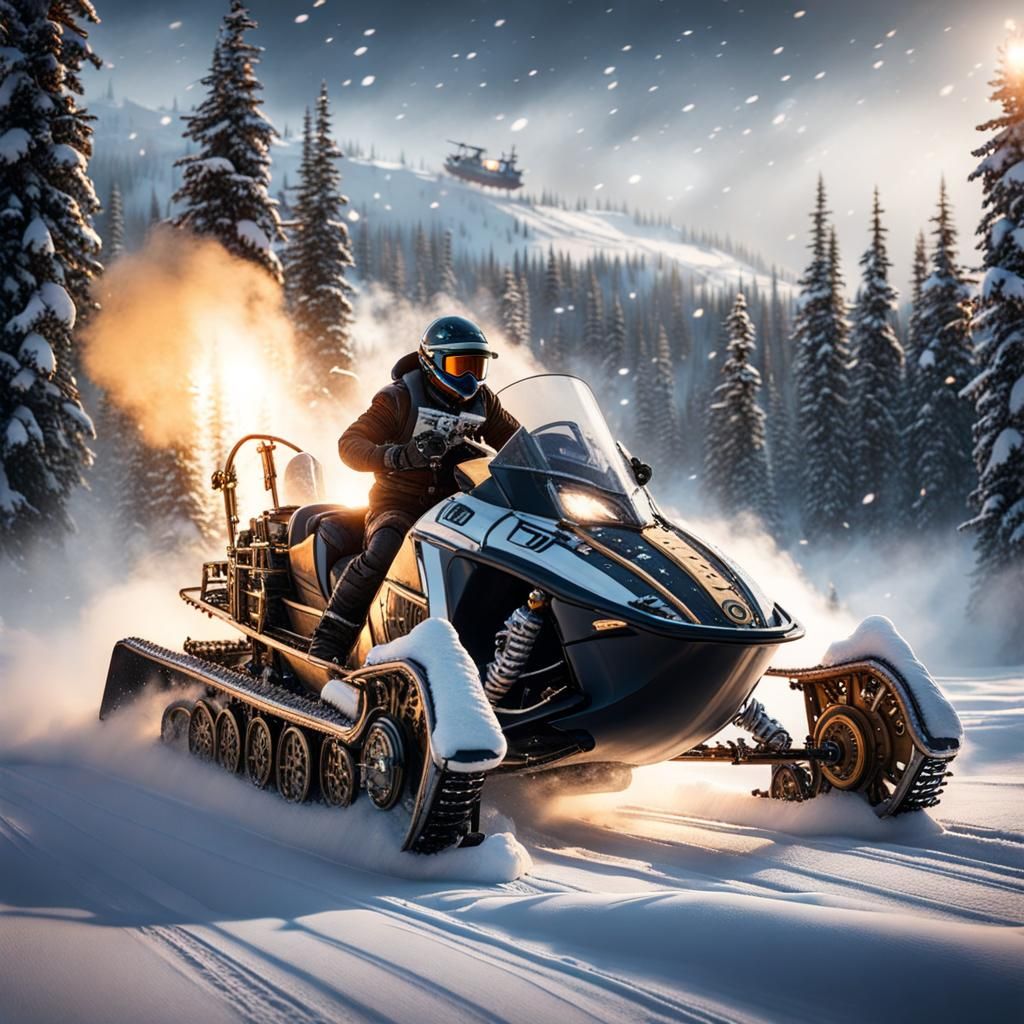 The Steampunk Snowmobile