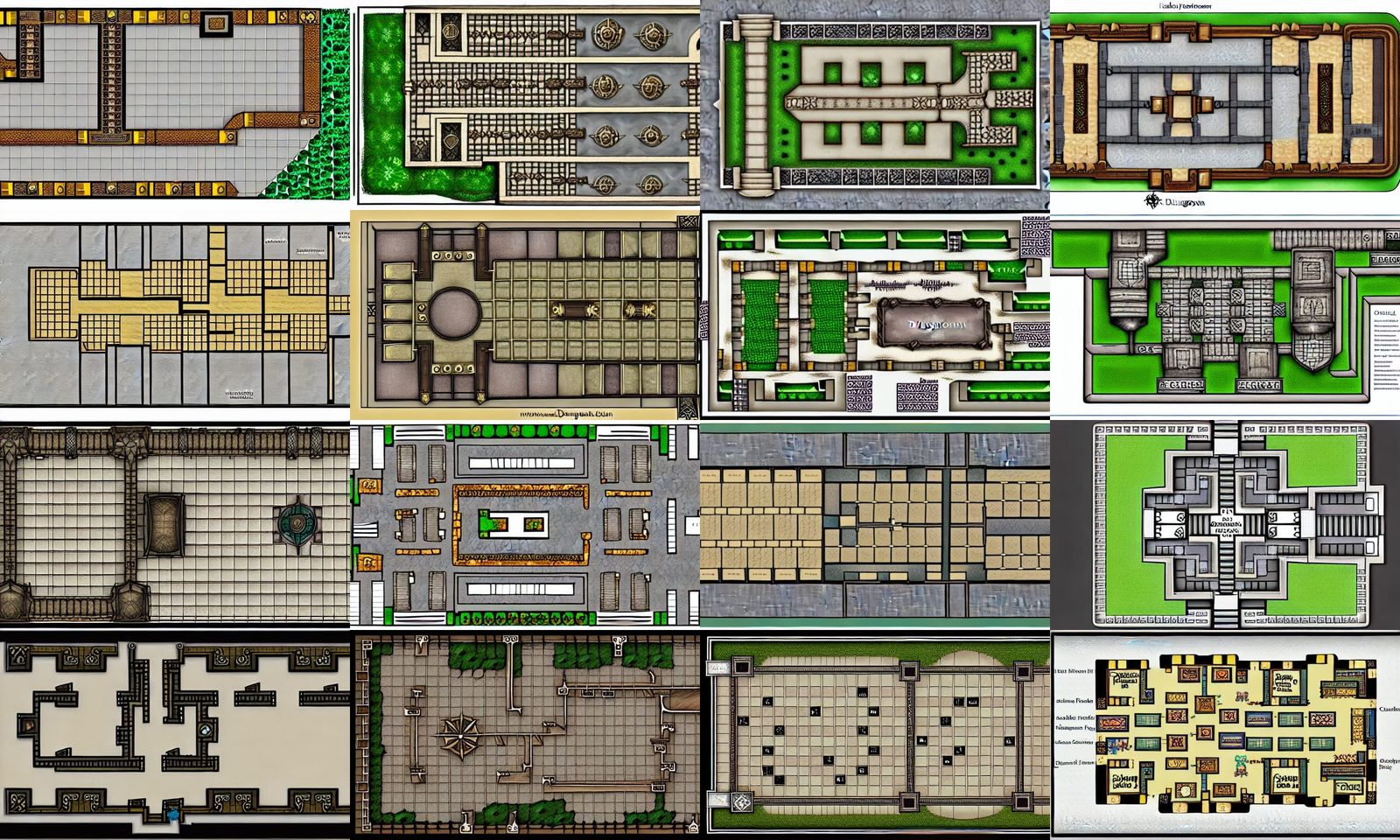 Fantasy Dungeon: Architectural Floor Plan