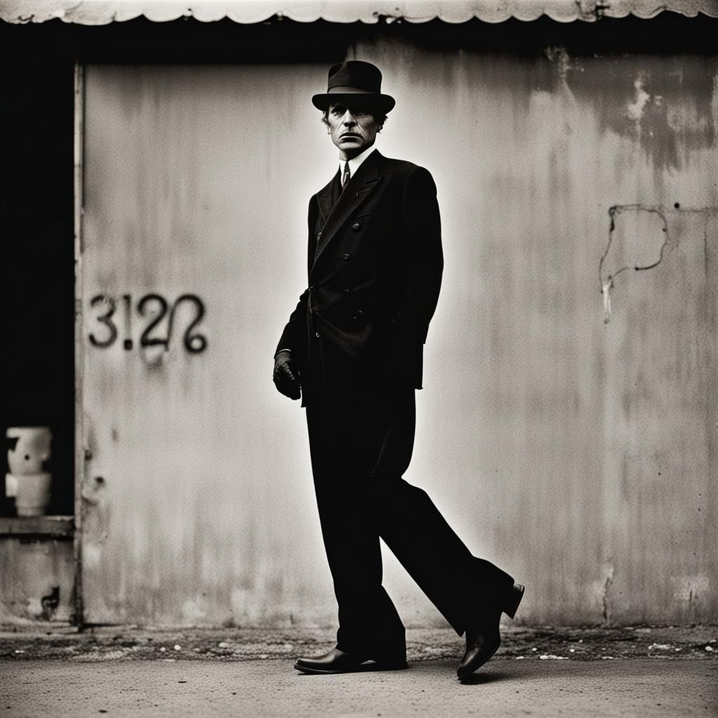 Striking Portrait in Anton Corbijn Style
