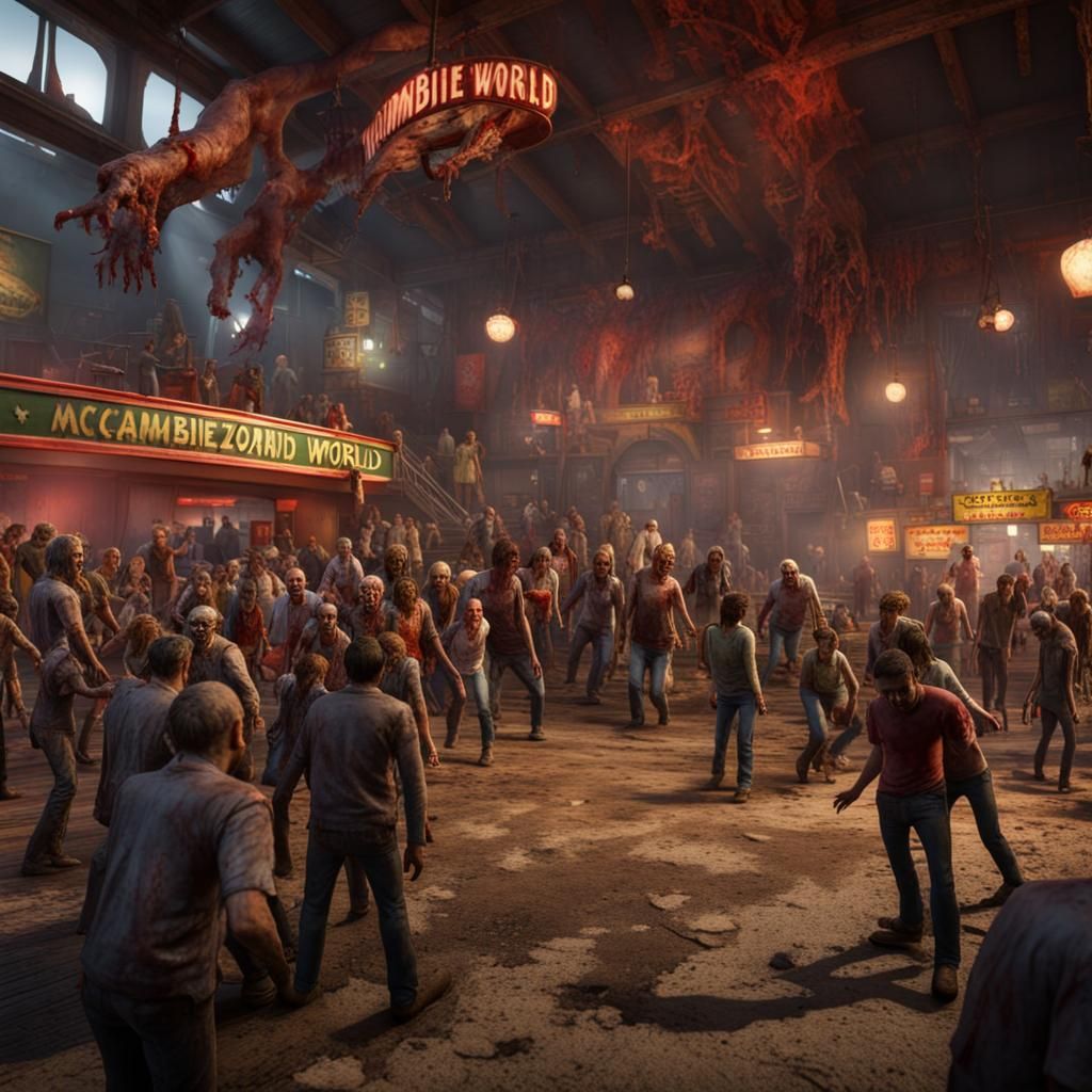 Hyperrealistic Zombie Theme Park: Zombiworld
