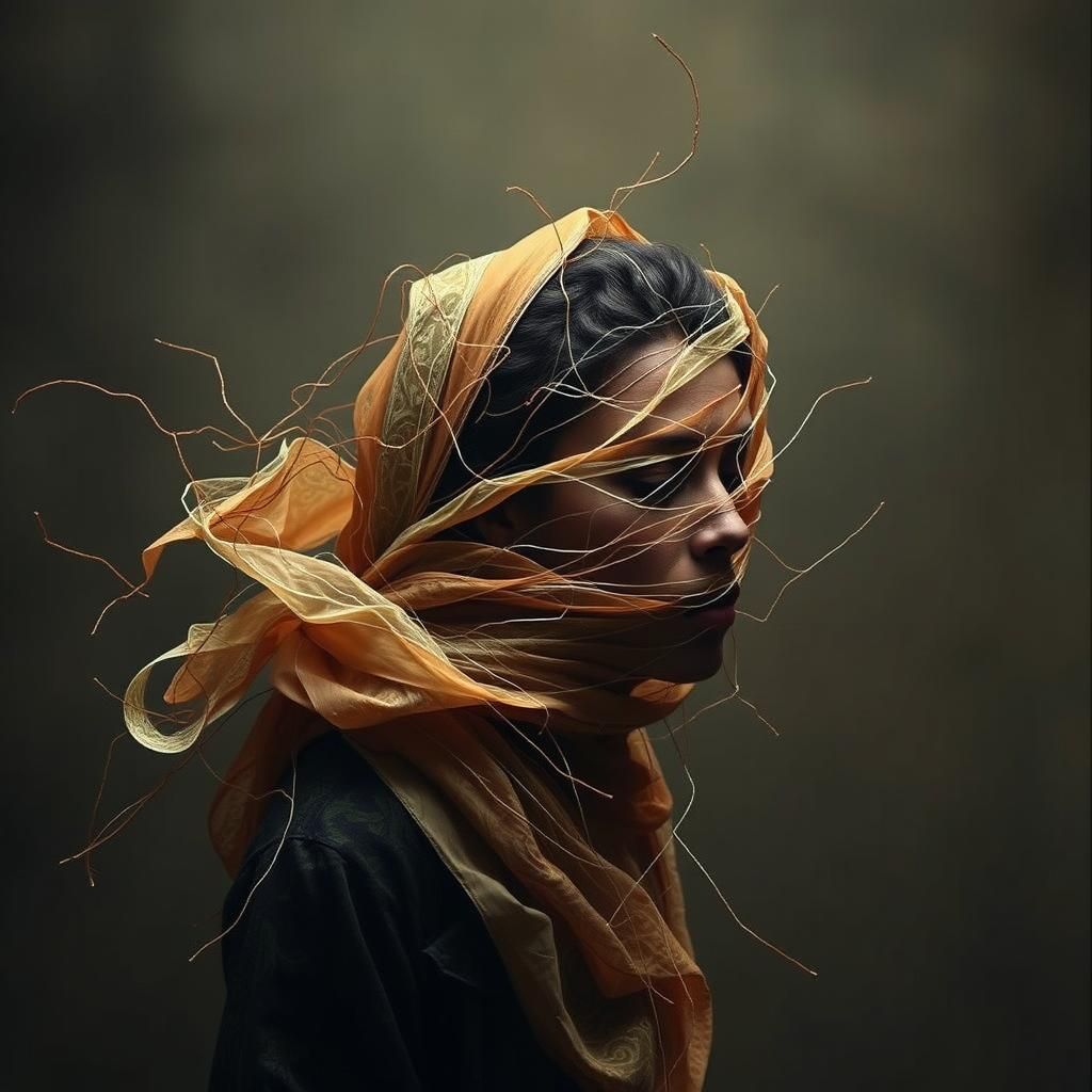 Abstract Filigree Dreamscape of Yearning Layers