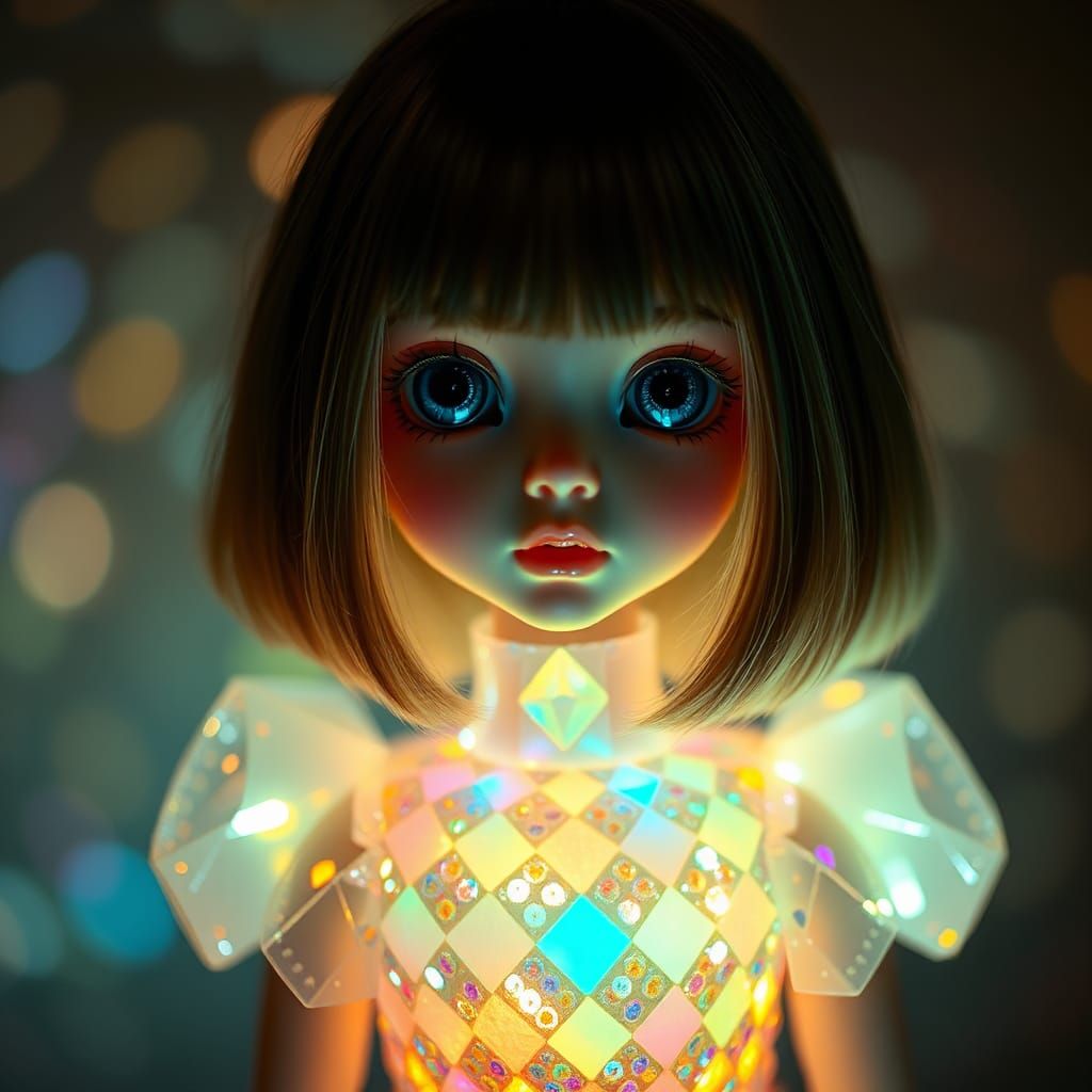 BJdoll with Fluorescent Dress and Ethereal Glow