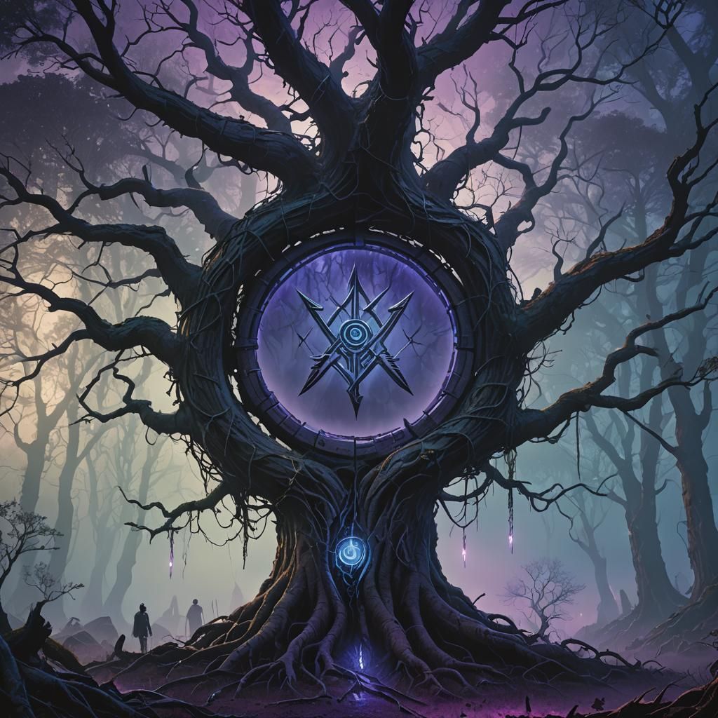 Nox Epica Band Logo with Glowing Runes