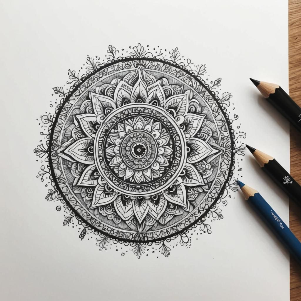 AI Interpretation of a Playful Doodle Drawing