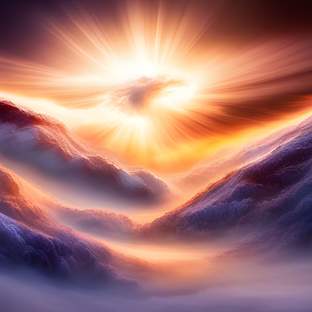 Galactic Collision in Hyperrealistic Style