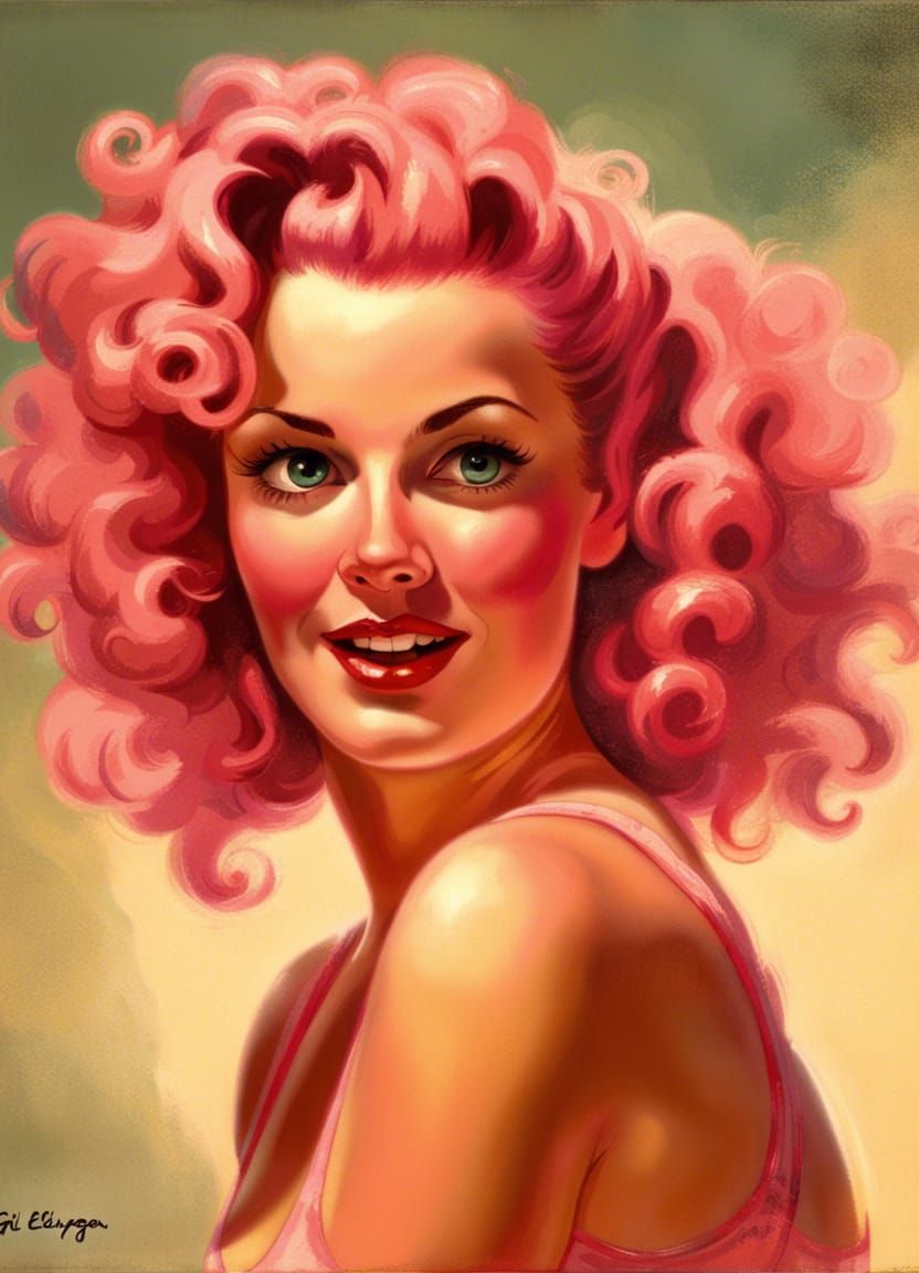 Spunky Pin-Up Girl