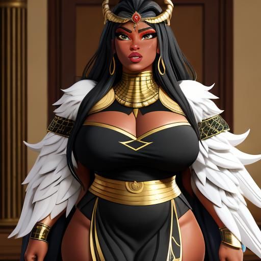 Egyptian Dragon Goddess Digital Art