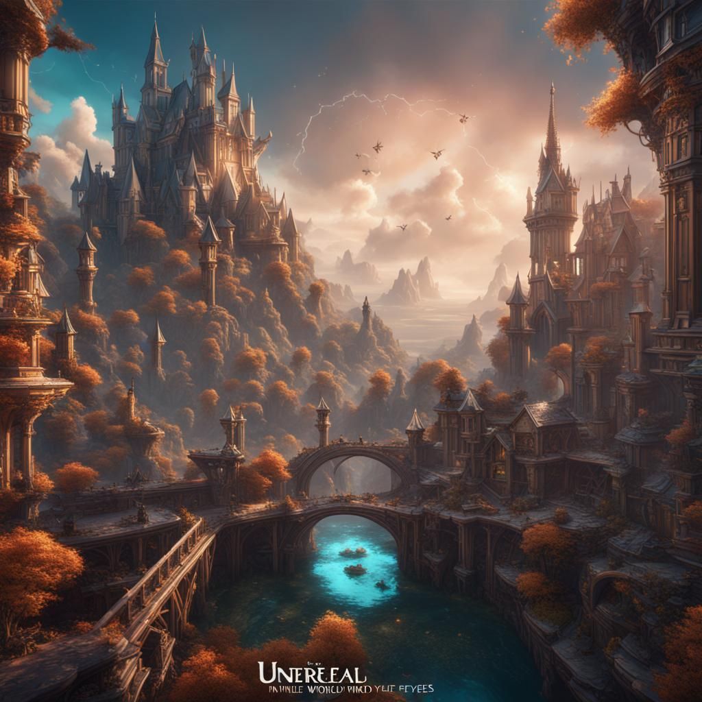 Fantastical World in Matte Painting Style