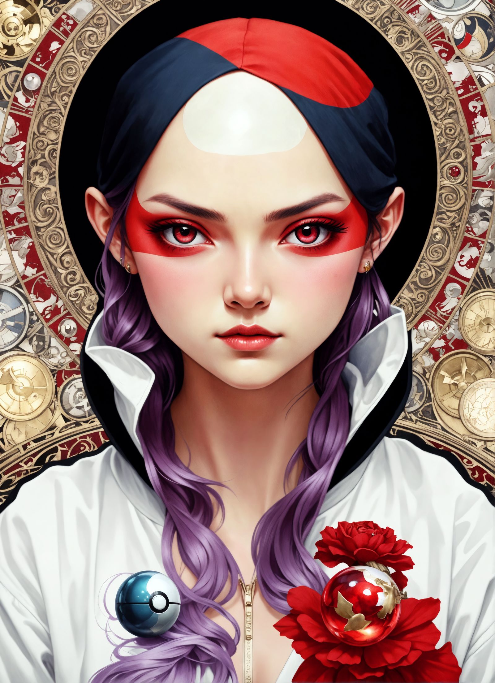 Pokeball Personified: Tokyo Streetwear in Art Nouveau Style