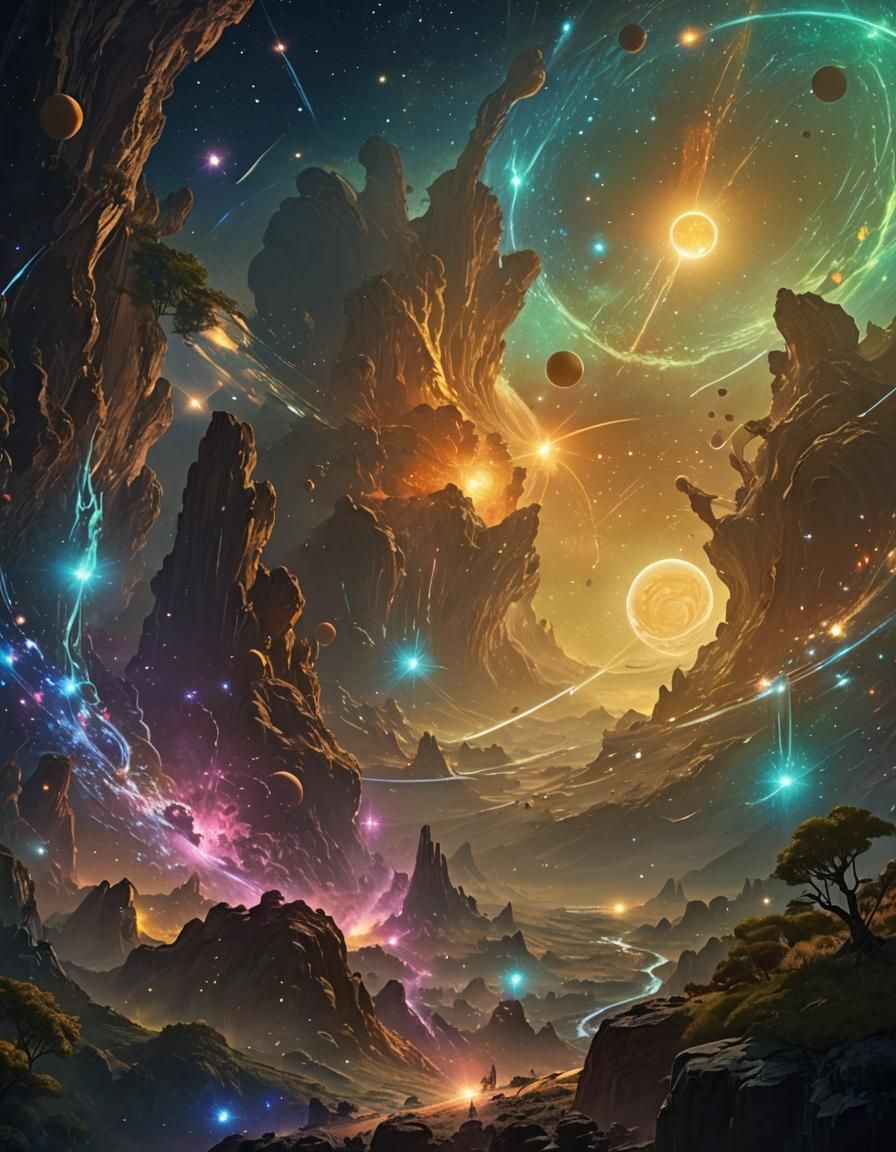 Magical Knight in Bioluminescent Forest Concept Art