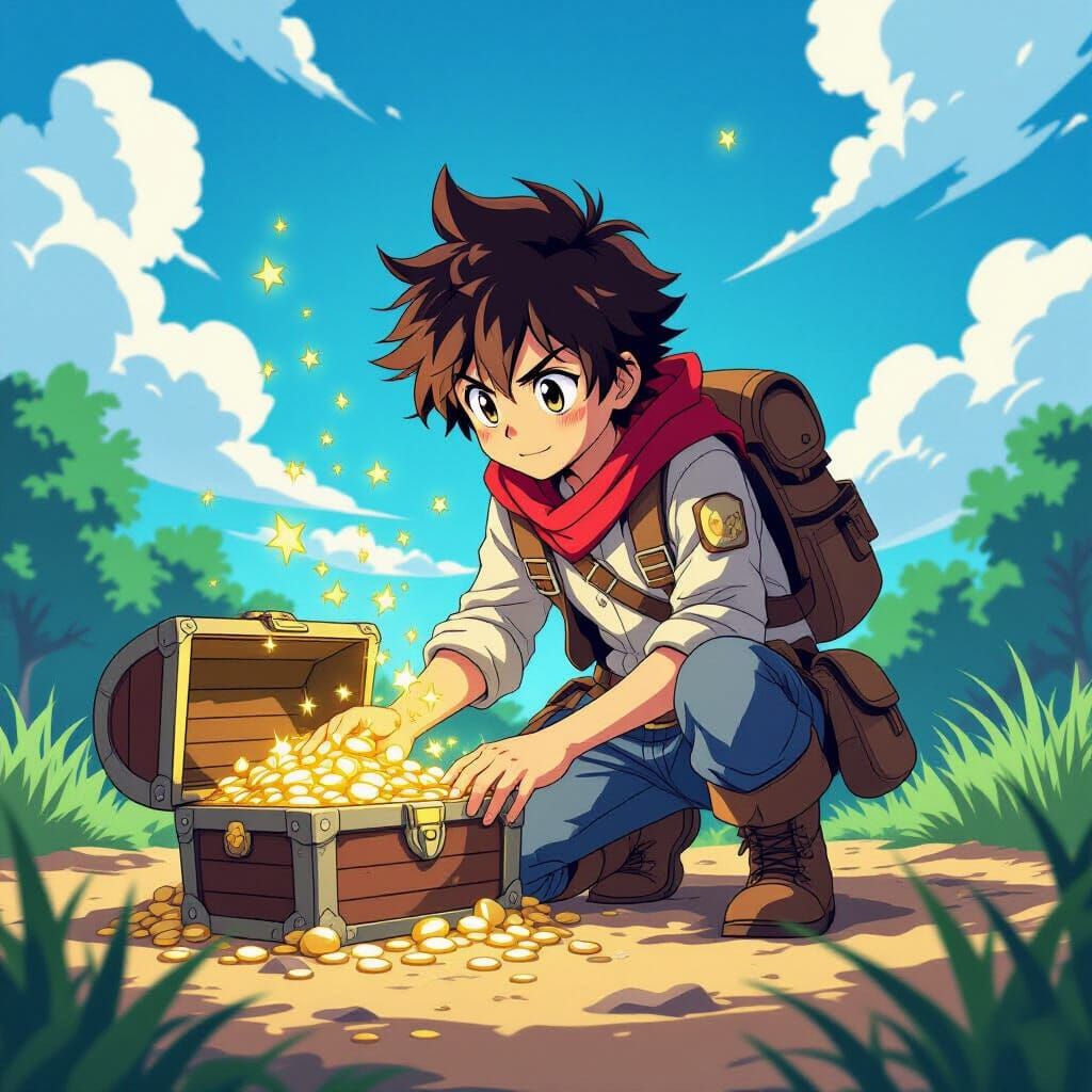 Adventurer Finds Treasure in Manga Scan Style