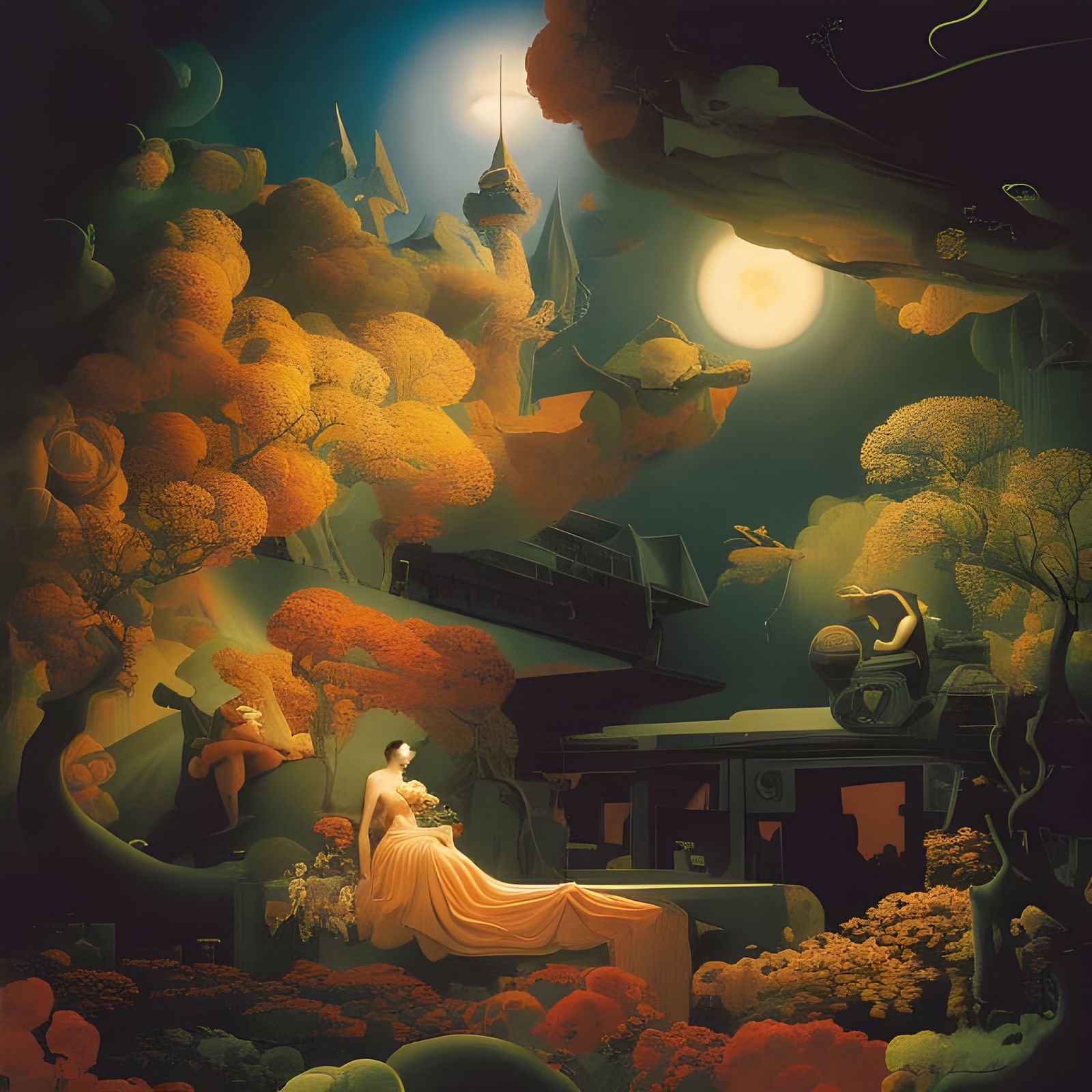 Surreal Memories: Dark, Detailed, and Intricate Artwork