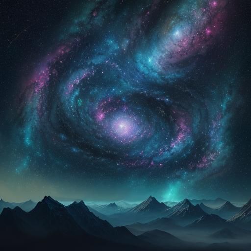 Mythical Galaxy Splash Art in Unreal Engine 5