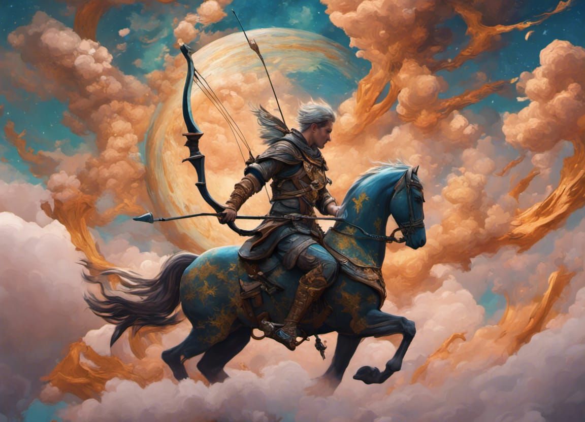 Archer's Journey Through the Golden Skies