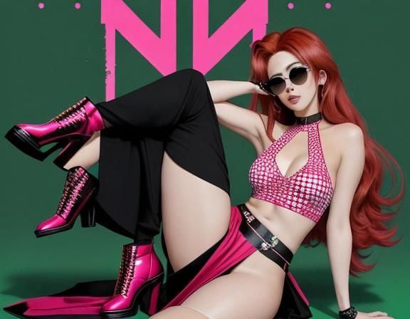 Provocative Anime-Style Image of Two Women