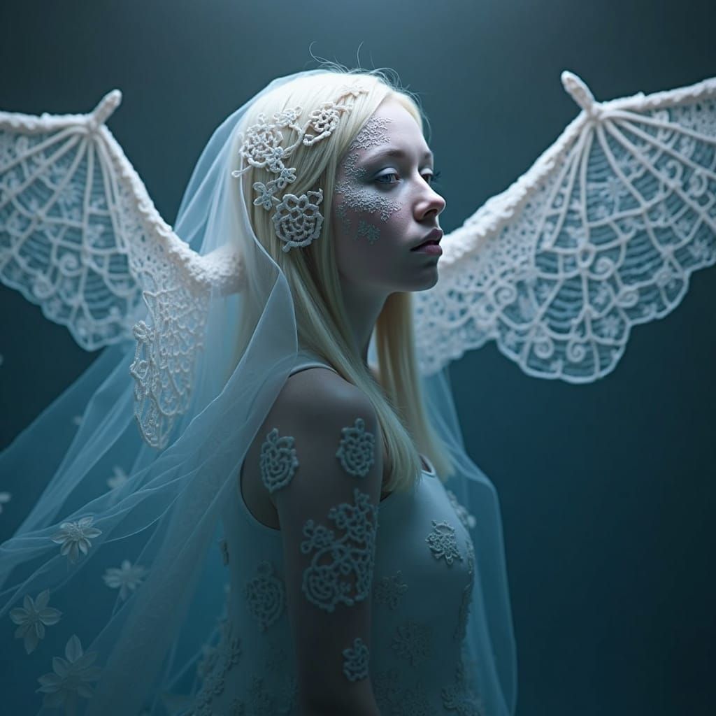 Lace Art Ghost Portrait