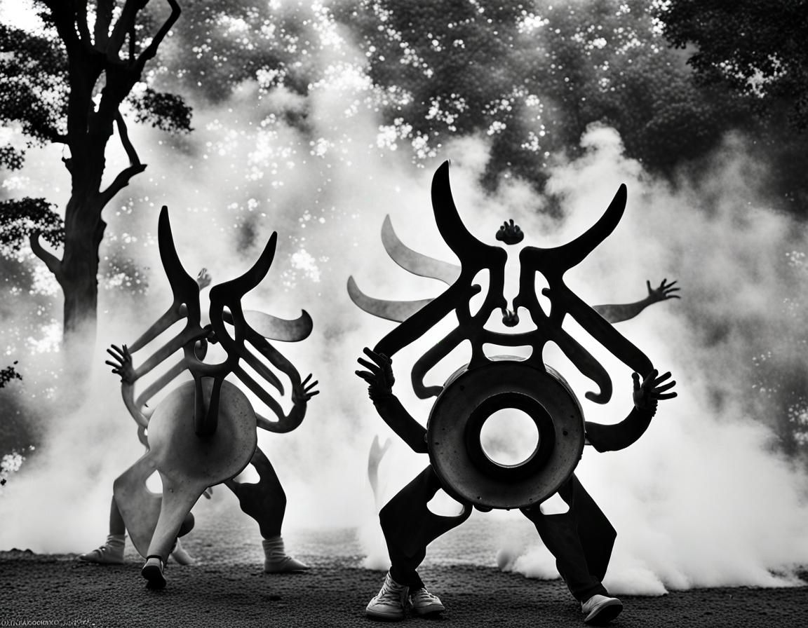 Surrealist Transformation at Japanese EDM Festival