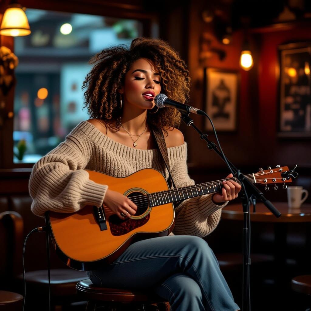 Cozy Cafe Concert in a Fantastical Setting