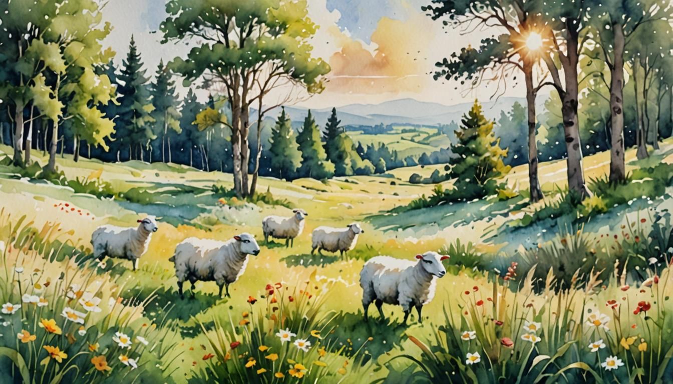 Meadow with Sheep
