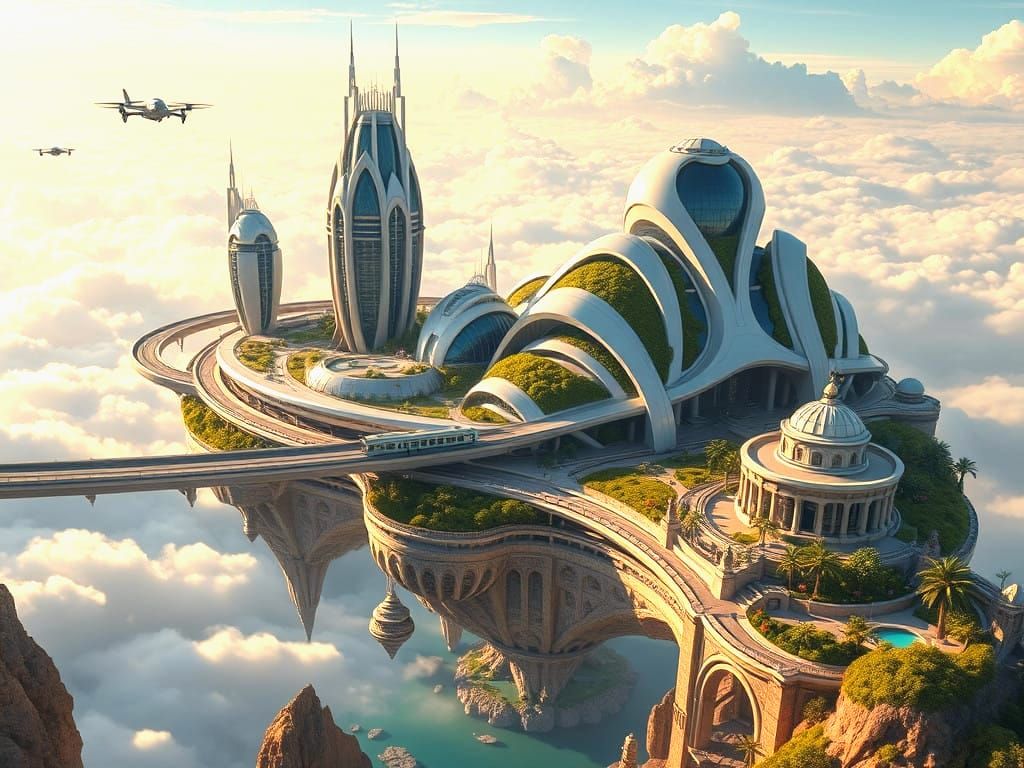 Solarpunk Settlement