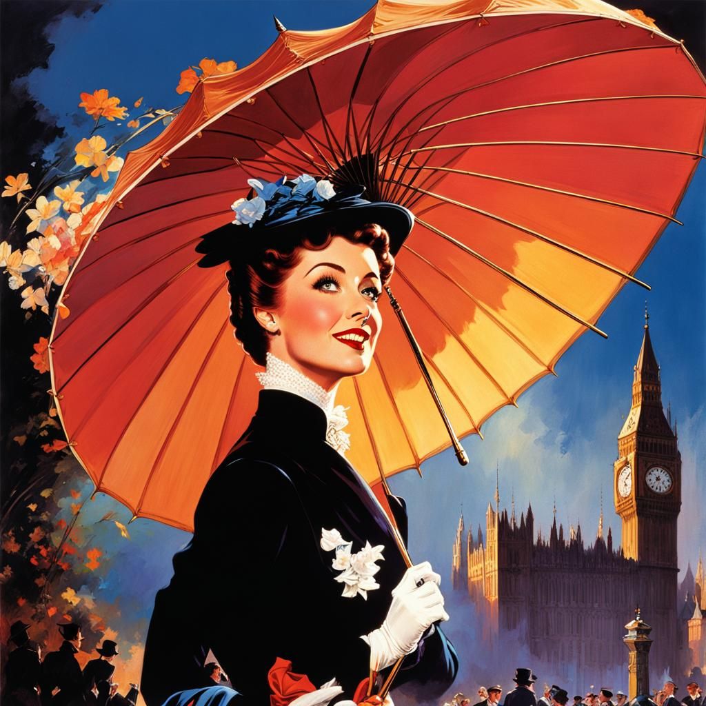 Mary Poppins singing Supercalifragilisticexpialidocious