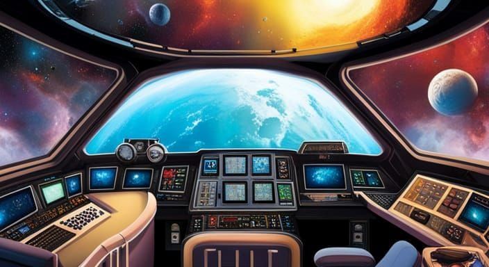 Spaceship cockpit