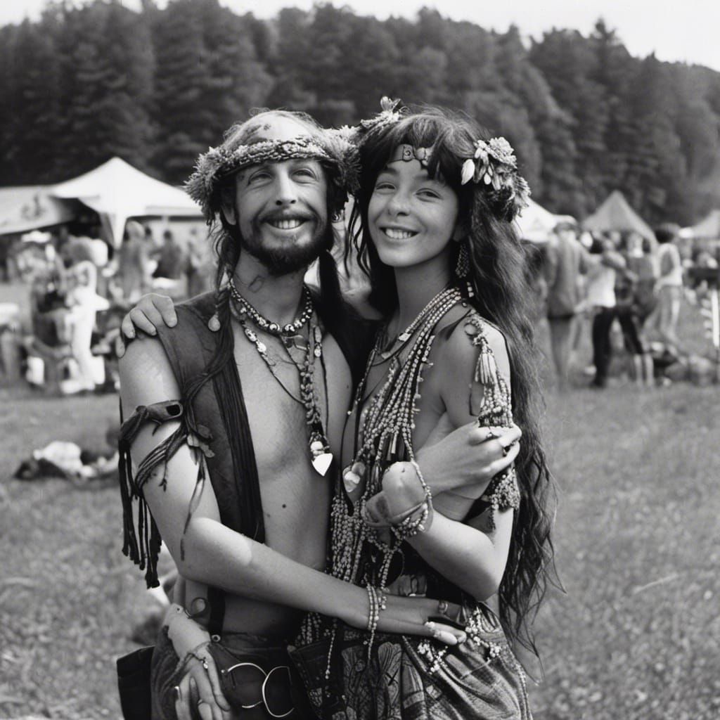 Love Peace Harmony at Woodstock in Natural Light