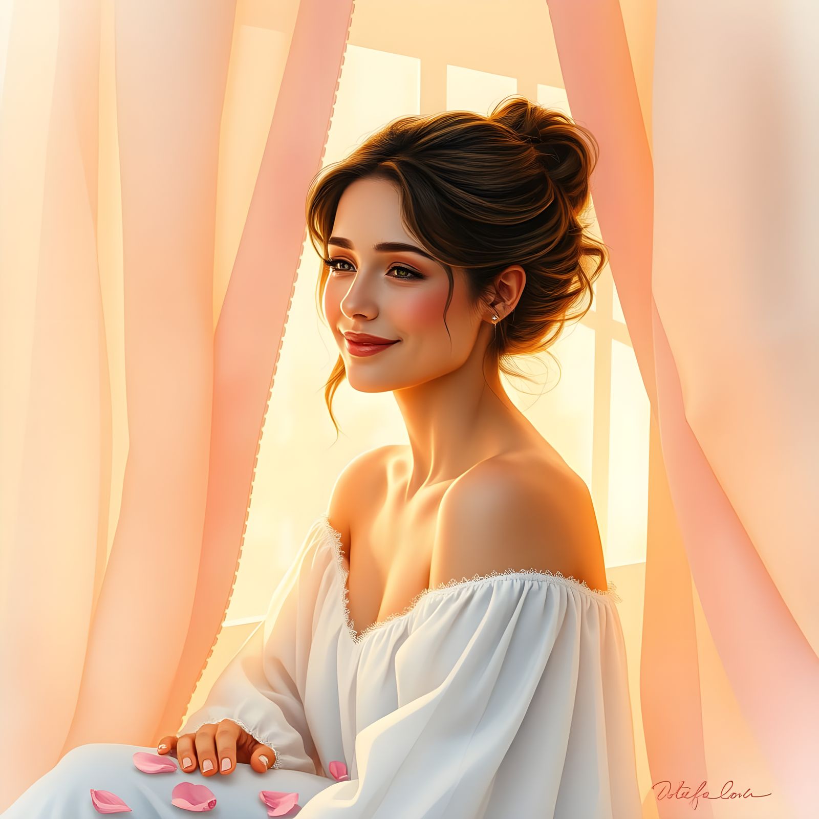 Hauntingly Moody Portrait in a Dark, Desolate Landscape