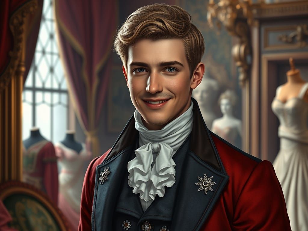 Regency Gentleman Surrounded by Opulence