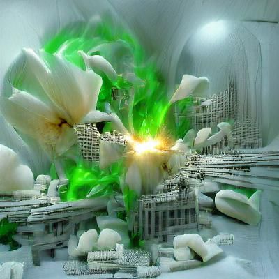 Magical Explosion in Sci-Fi Matrix World