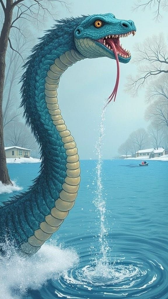 Mystical Water Serpent of Silver Lake