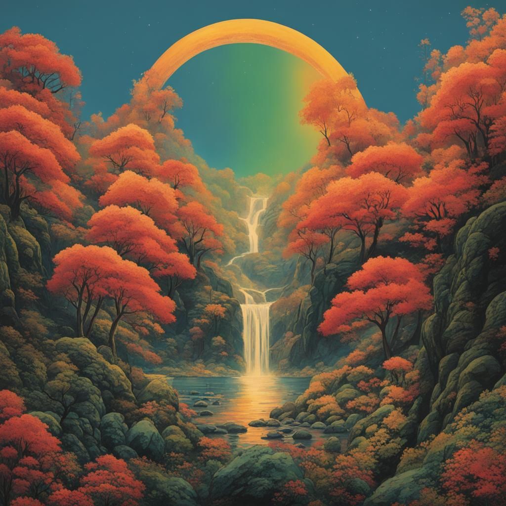 Psychedelic Album Art Inspired by 70s Rock