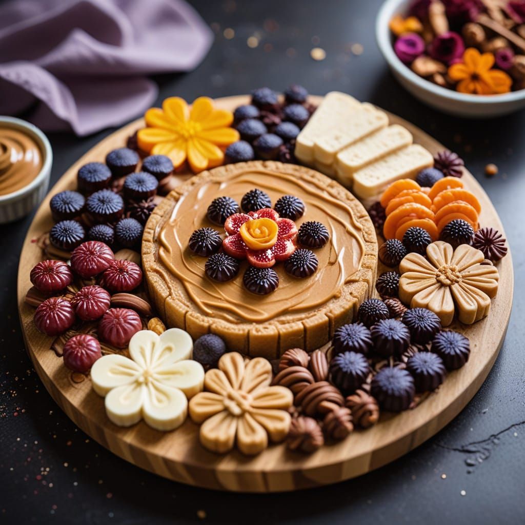 Peanut Butter Jelly Charcuterie Board Food Photography