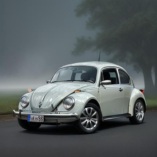 Volkswagen Beetle in Ethereal Fantasy Style