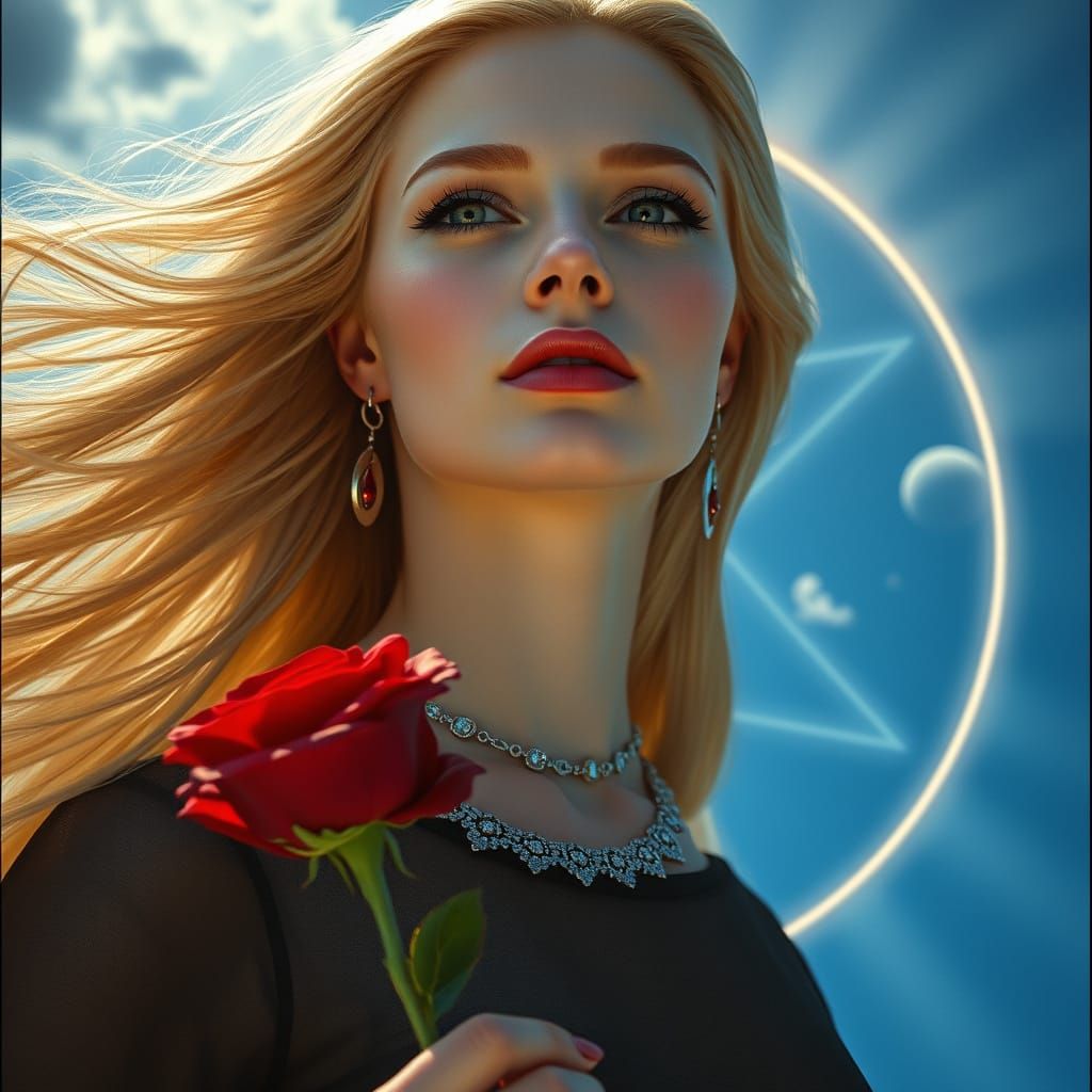 Goddess in Elegance, Shot in Cinematic Film Style