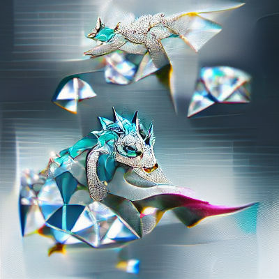 Diamond Dragon Shimmers in the Dark