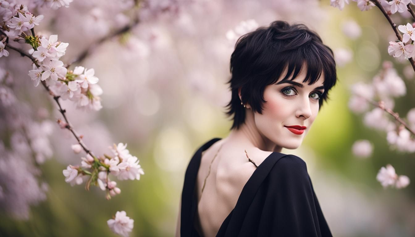 Enya in Springtime Color Portrait