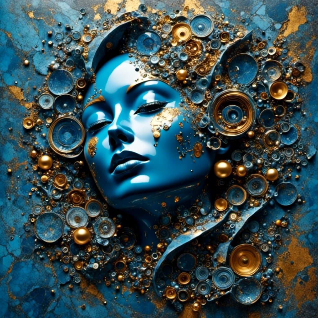 Algorithmic Marble Texture Generated by AI