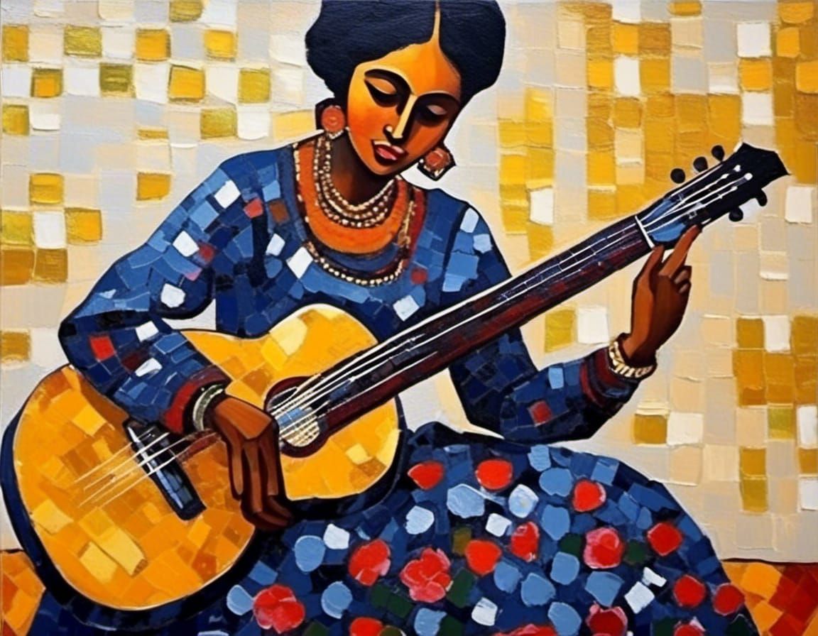 Woman and Guitar