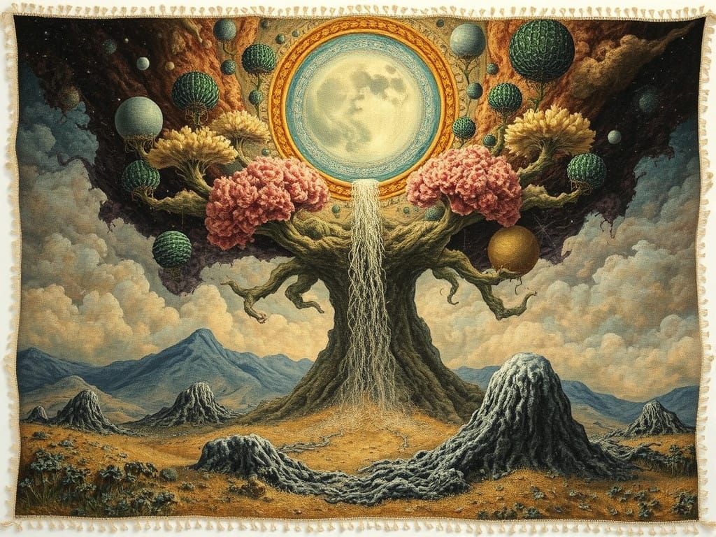 Ethereal Surrealist Tapestry