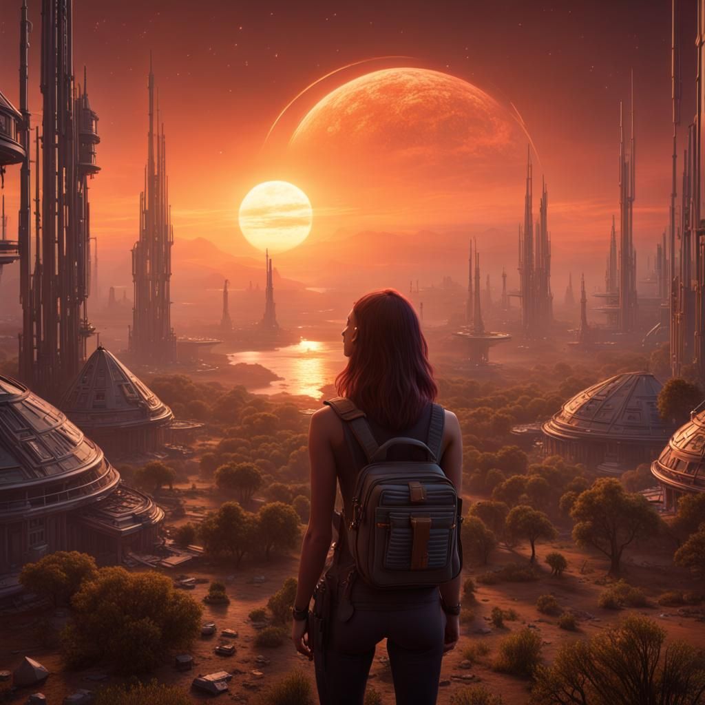 Binary Sunset Colony: Matte Painting in Unreal Engine