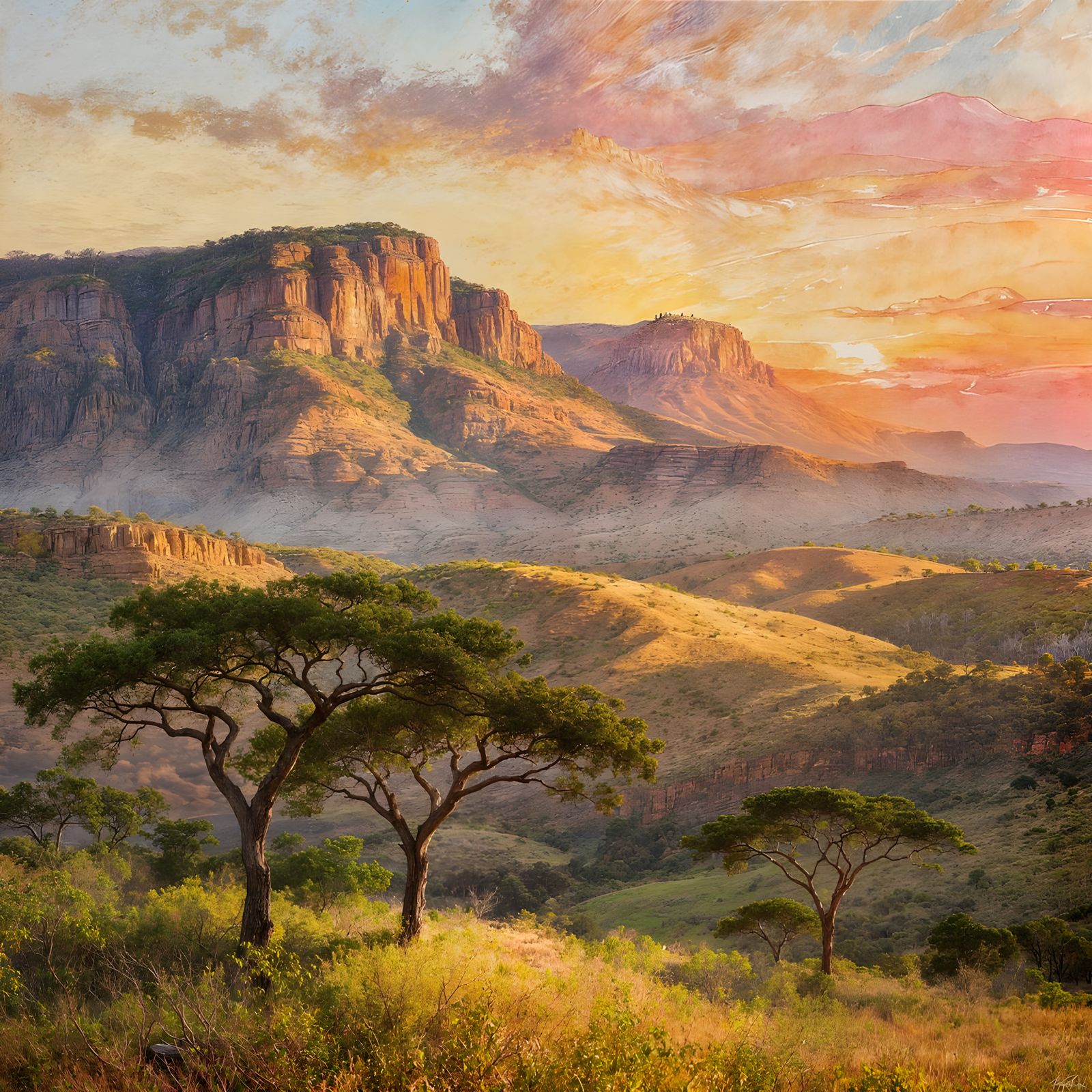 Magaliesberg Landscape Scenic View