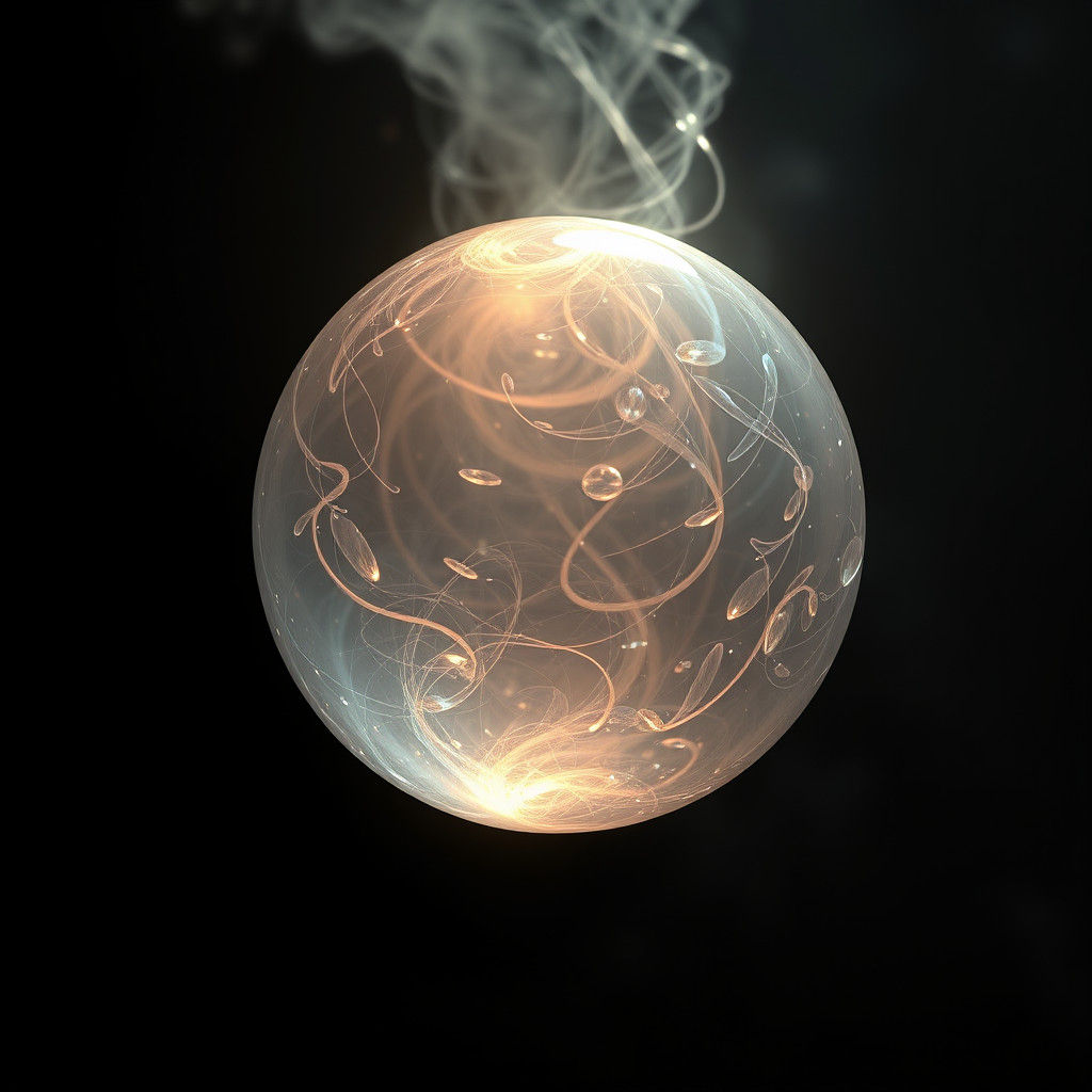 Ethereal Orb in a Cinematic Matte Painting Style