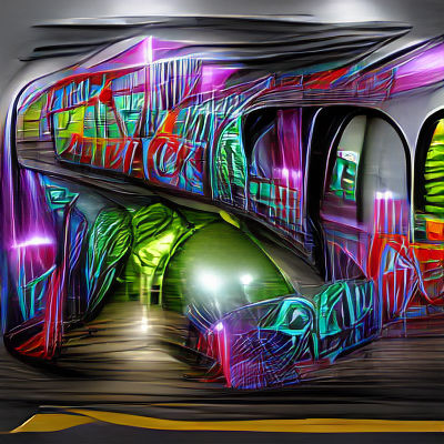 High Speed Train Exiting Tunnel in 8K 3D