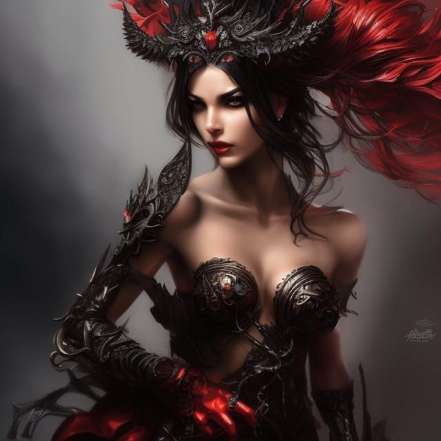 Intricately Detailed Portrait of a Beautiful Woman