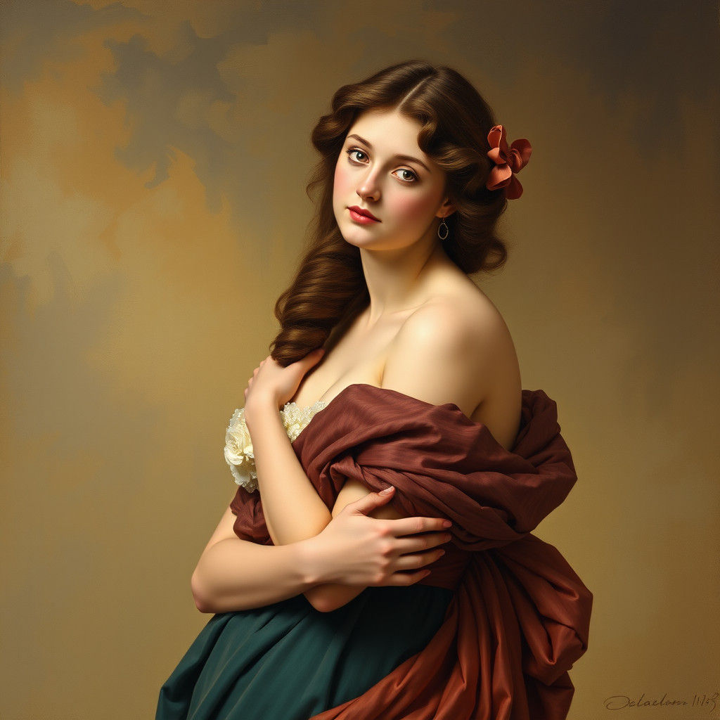 Charming Woman in Classical Portrait Style
