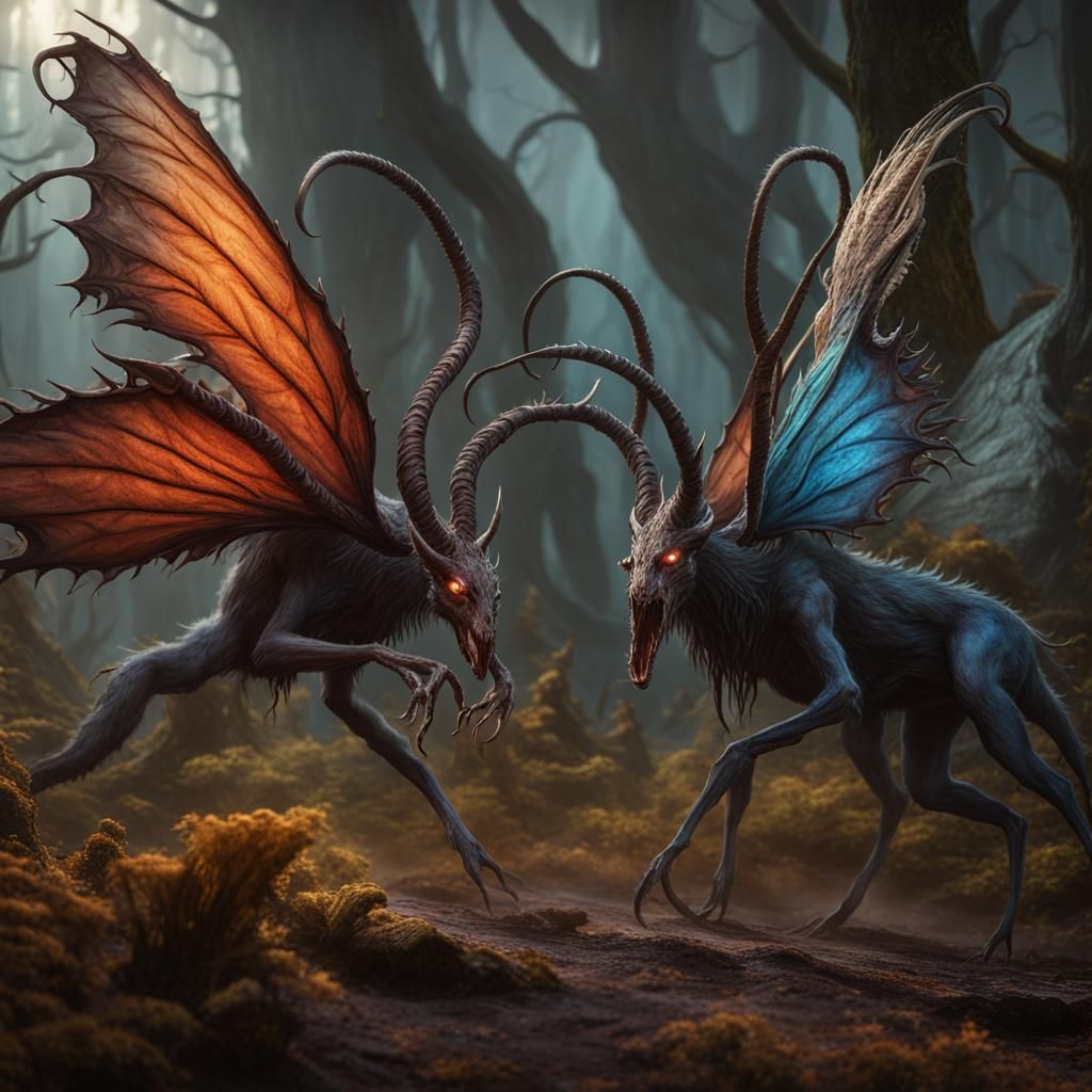 Eldritch Wendigo: Mythological Horror in Gothic Art